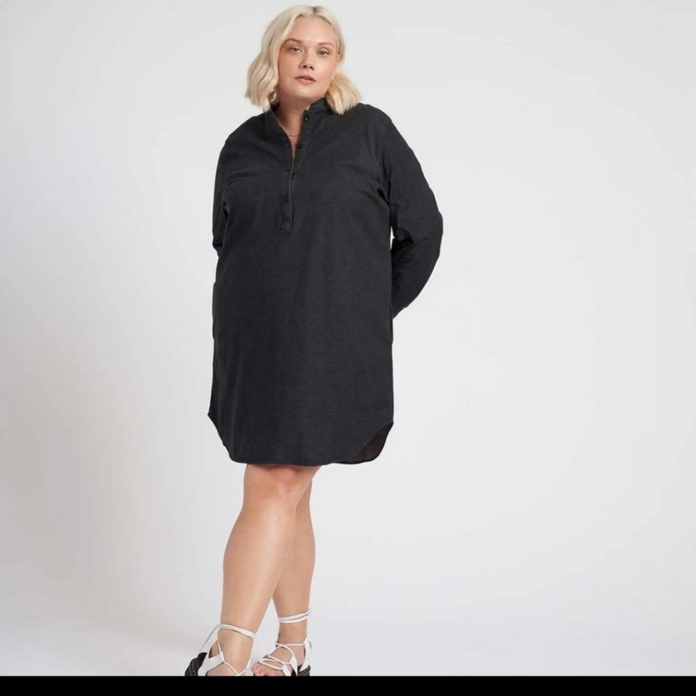 Universal Standard Hannah Denim Shirt Dress XS (10-12)